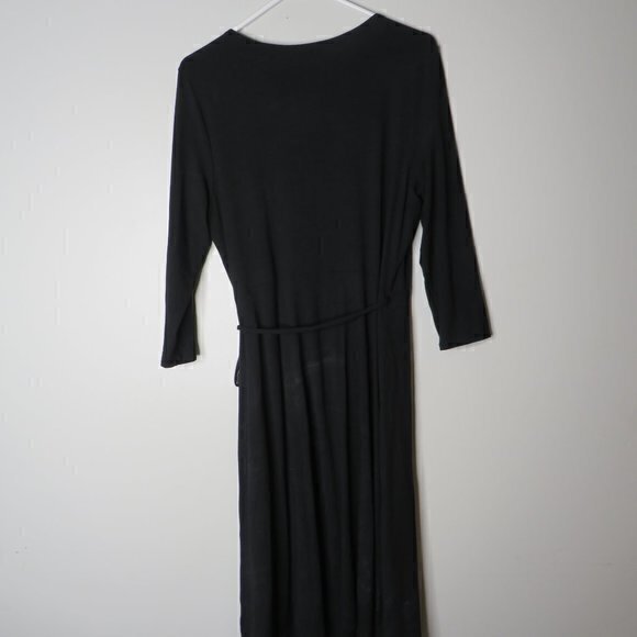 Eileen Fisher black wrap dress - Picture 5 of 5